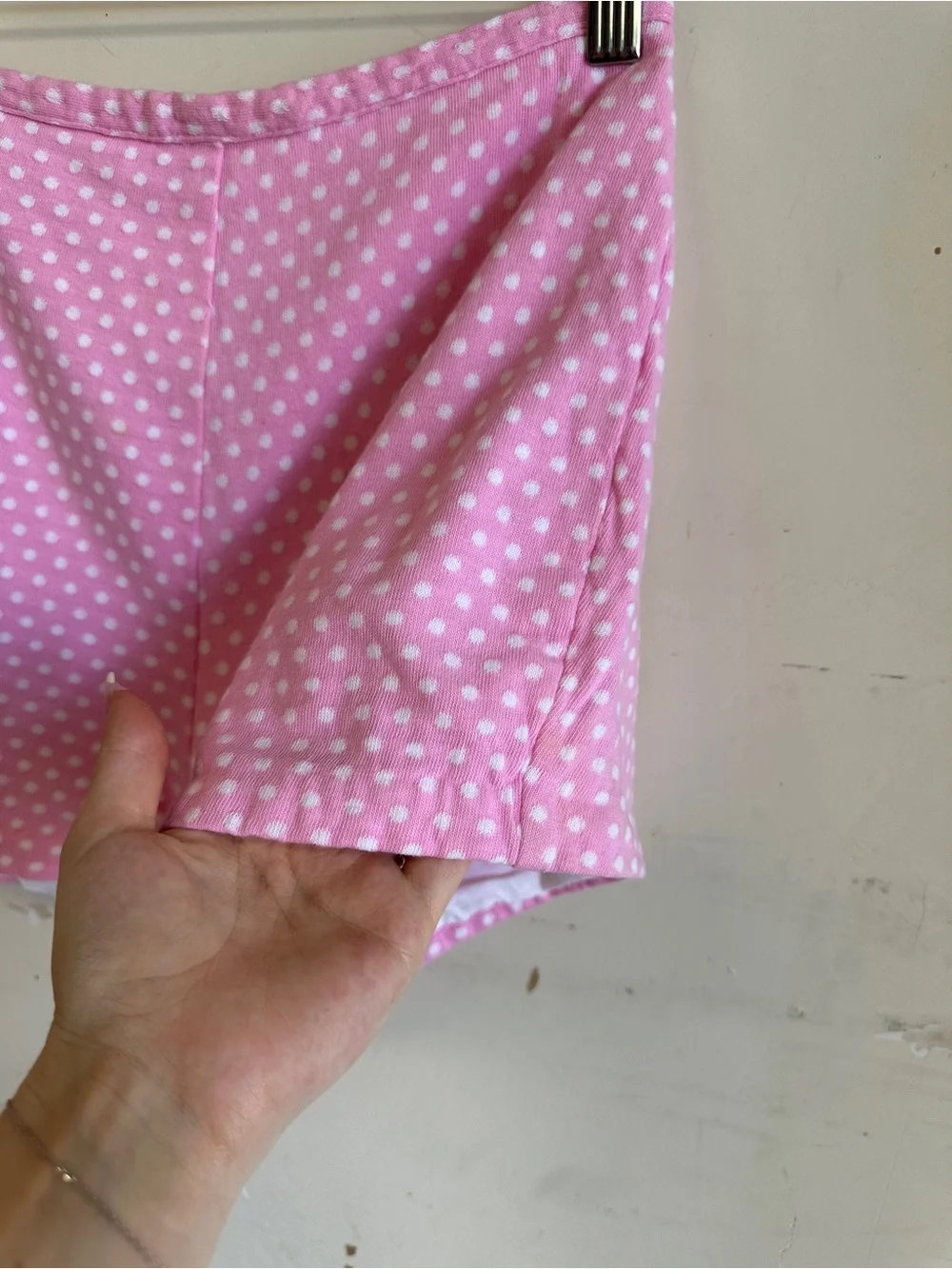 Vintage 60s pink polkadot matching set